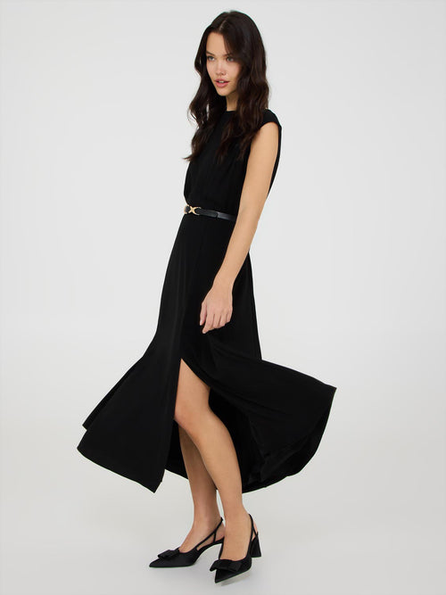 A-Line Belted Dress