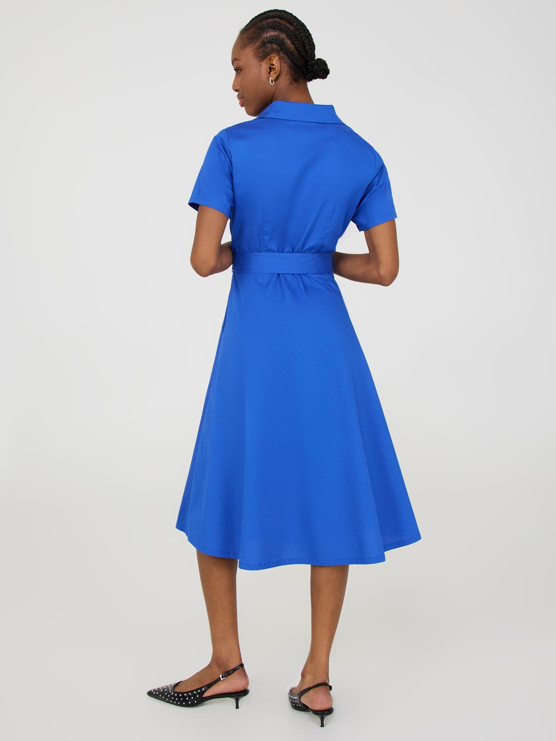 Pleated Shirt Dress – Suzy Shier