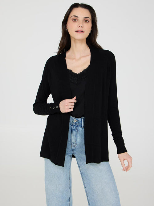 Ribbed Cardigan Duster