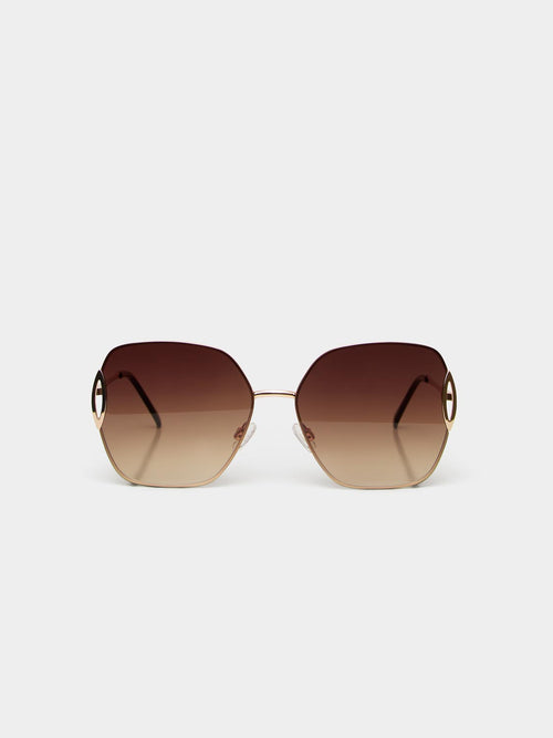 Oversized Frameless Sunglasses