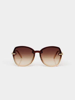Lunettes de soleil rondes Brown