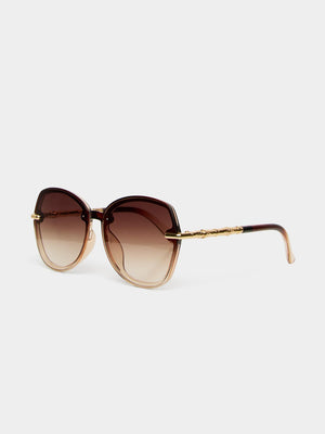 Lunettes de soleil rondes Brown