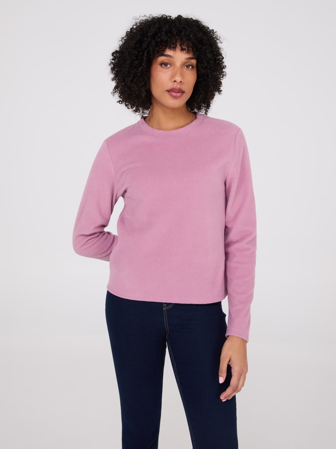 Fleece Long Sleeve Top | Suzy Shier
