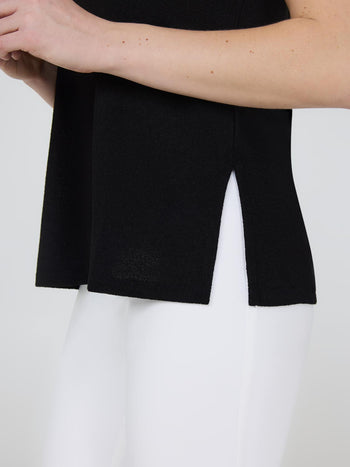 Débardeur ample en tricot Black