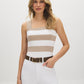 Striped Cotton-Blend Tank Top
