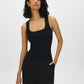 Cotton-Blend Square Neck Tank Top