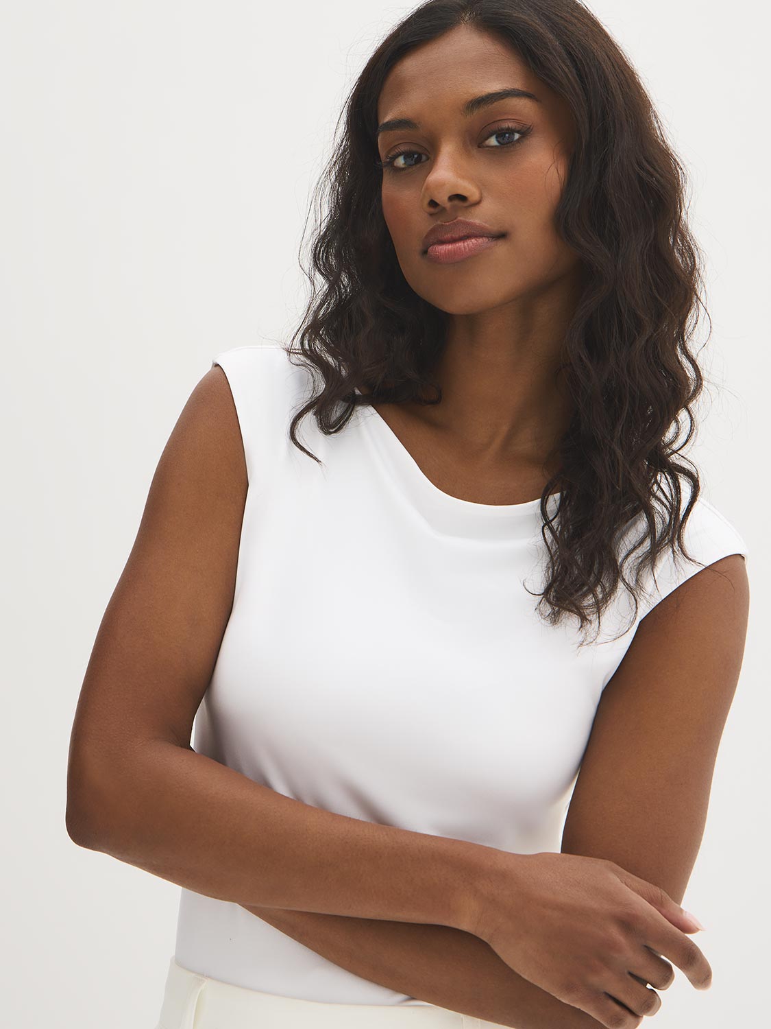 Double Layer Boat Neck Top – Suzy Shier