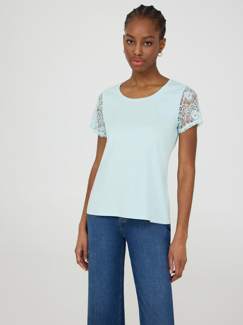 Lace Short Sleeve T-Shirt