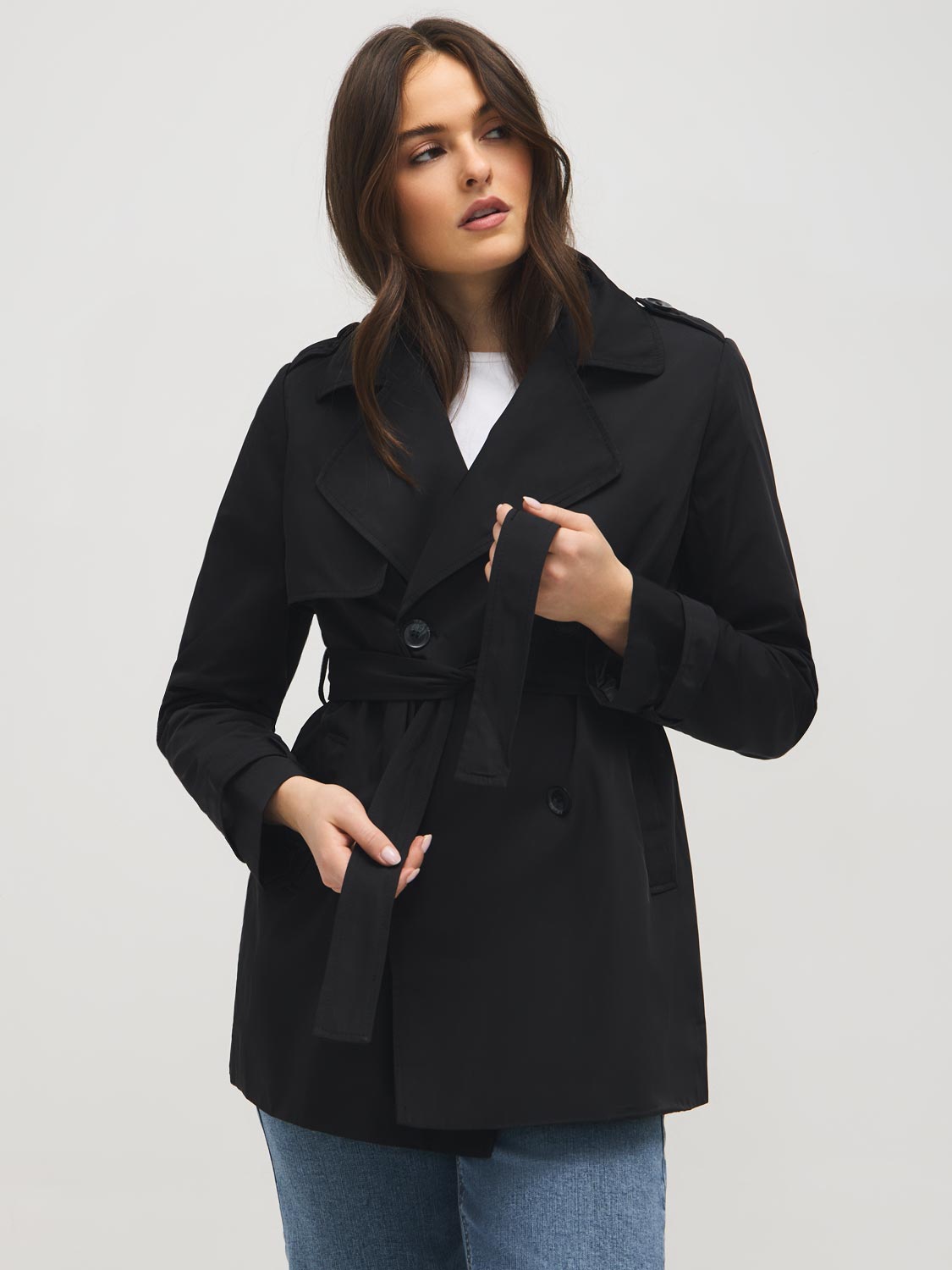 Mid-Length Trench Coat – Suzy Shier