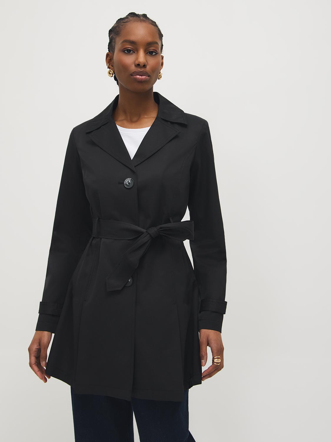 Cotton-Blend Trench Coat – Suzy Shier