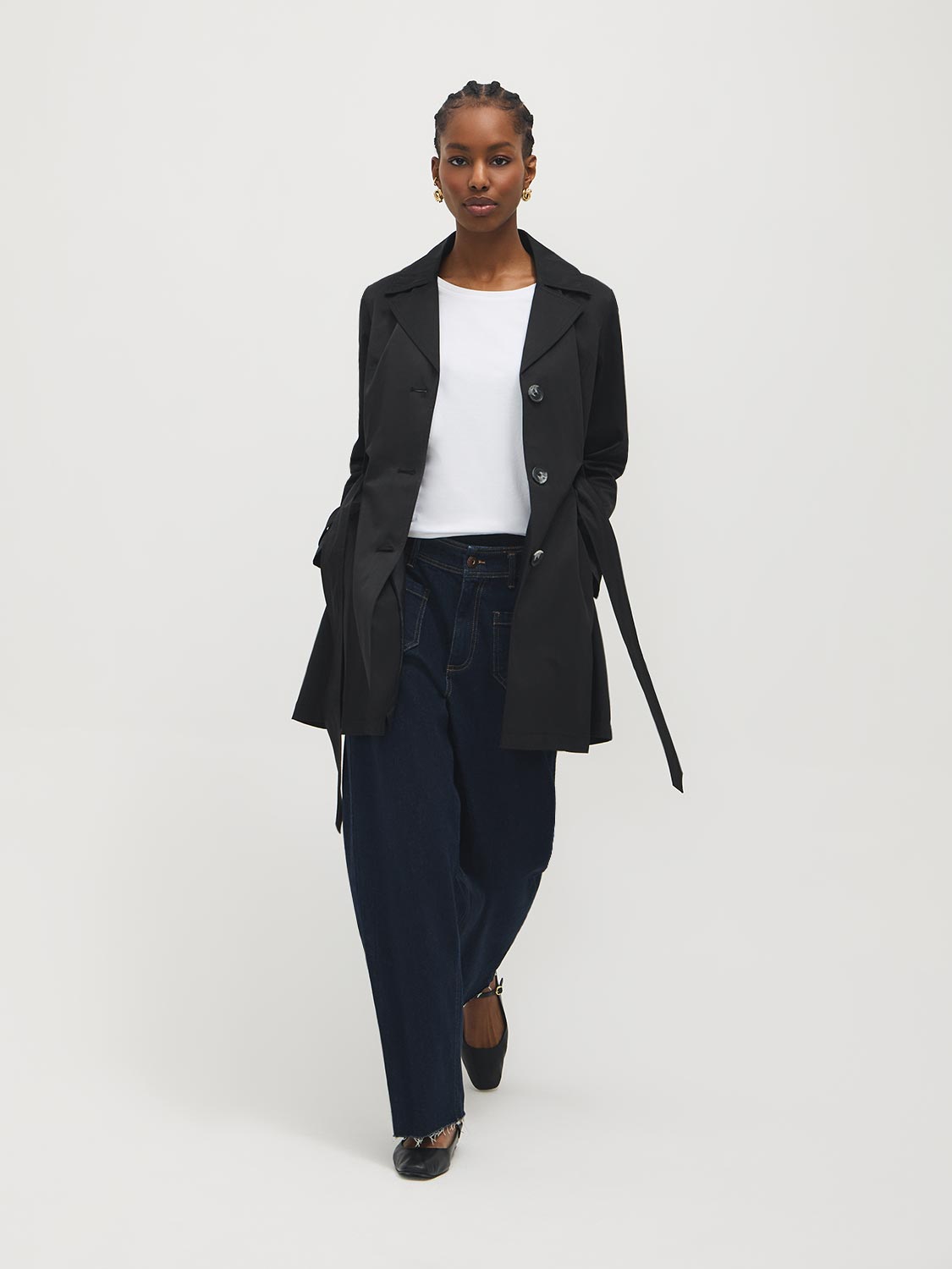 Cotton-Blend Trench Coat – Suzy Shier