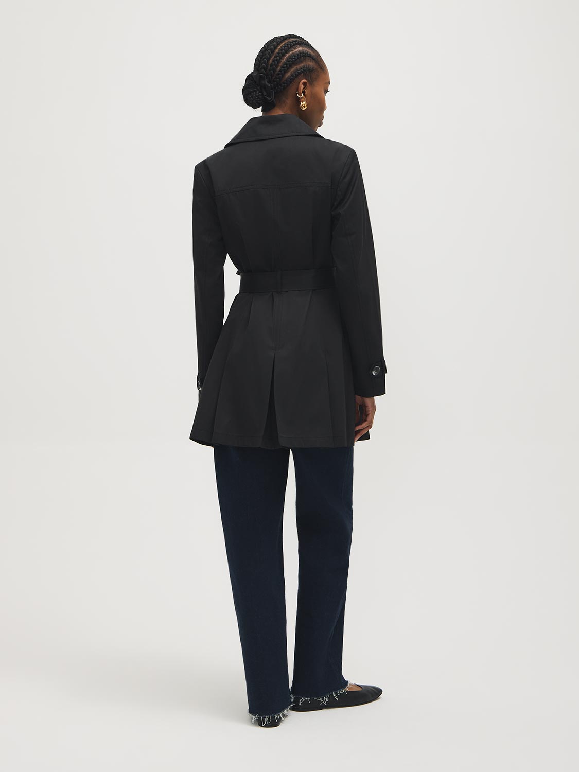Cotton-Blend Trench Coat – Suzy Shier