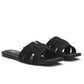Sandales tressées en faux cuir