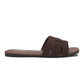 Sandales tressées en faux cuir
