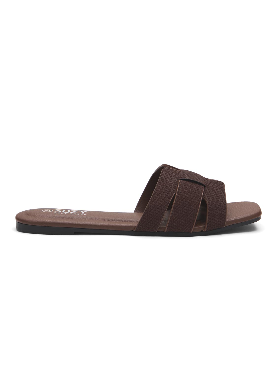 Faux Leather Woven Sandals