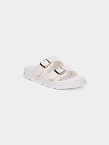 Sandales volumineuses avec boucle White