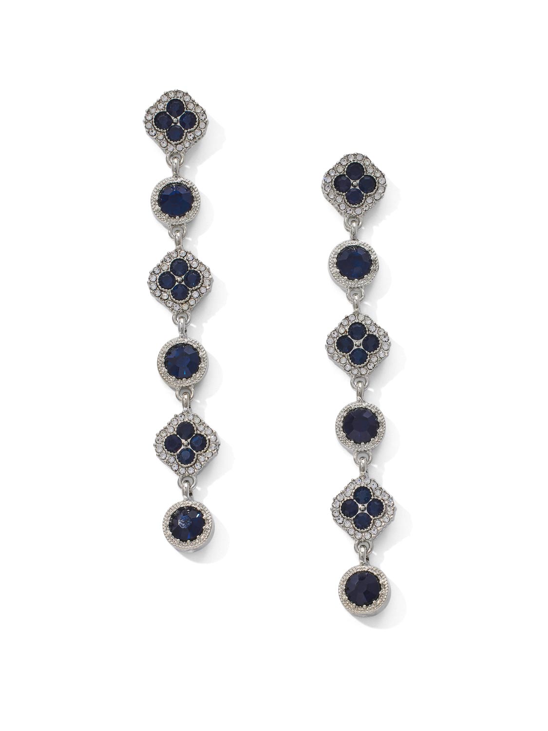 Boucles d'oreilles linéaires trèfle