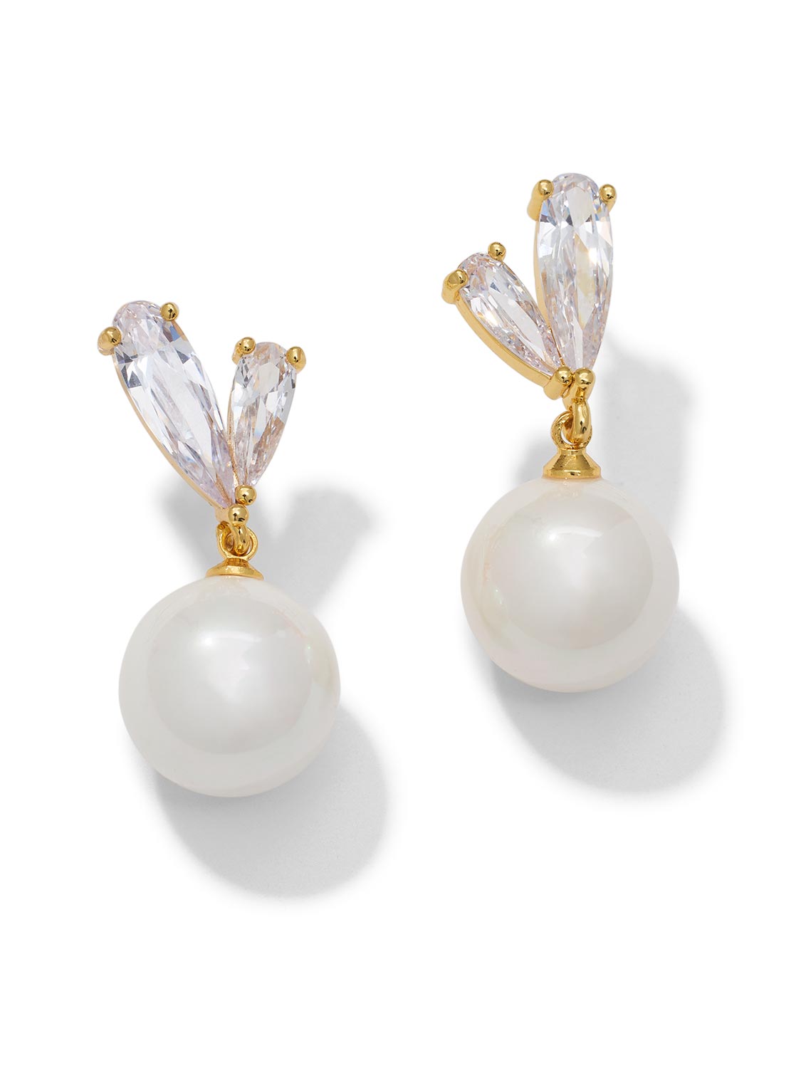 Boucles d'oreilles pendantes en forme de coeur en cristal