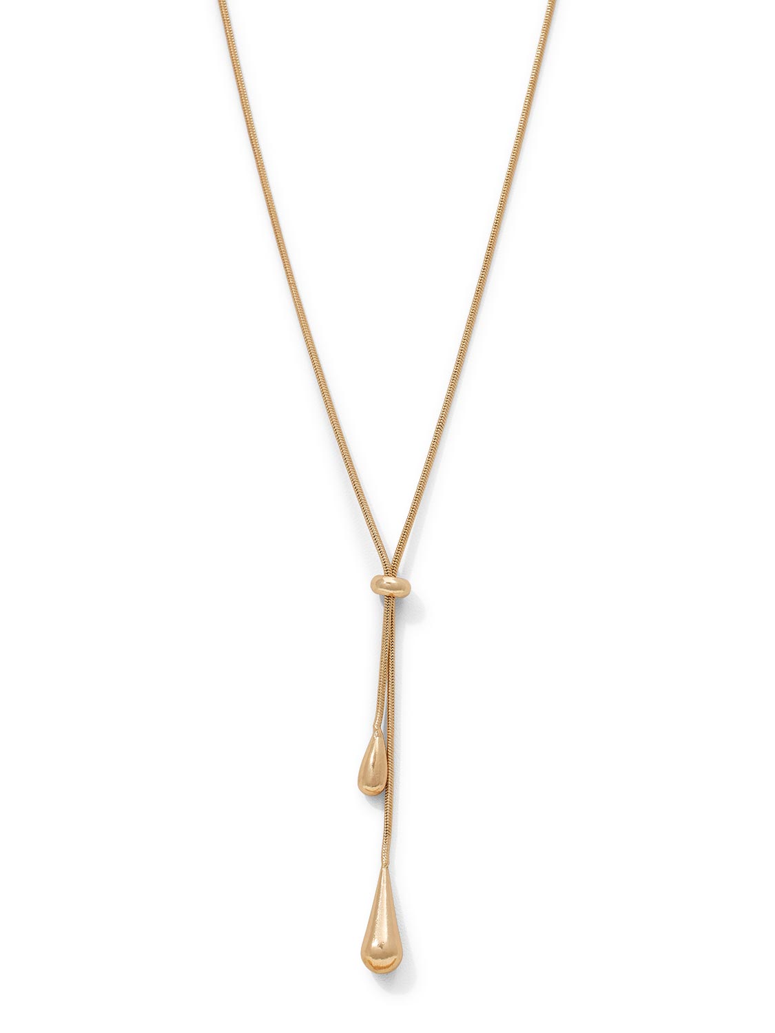 Teardrop Lariat Necklace