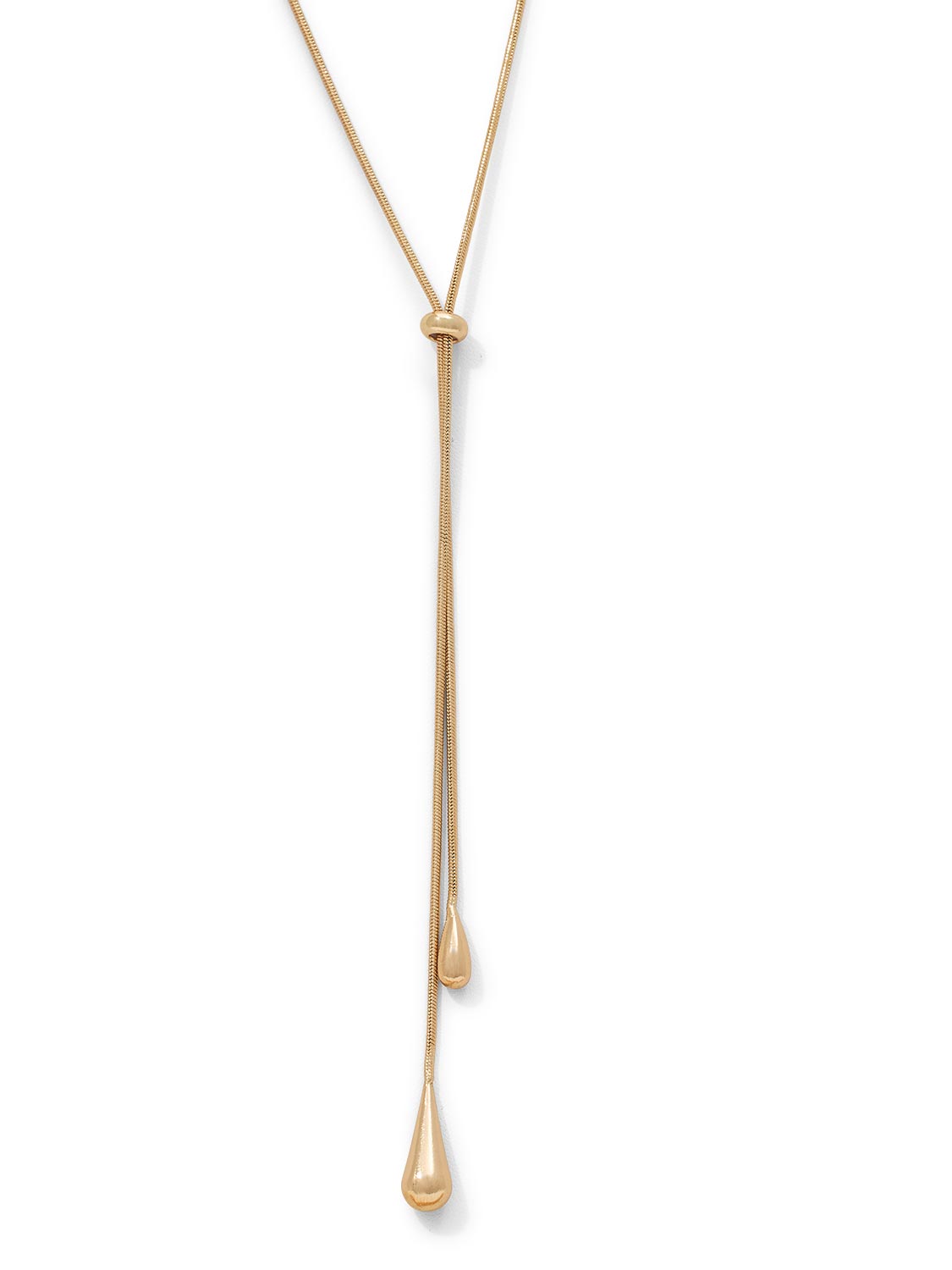 Teardrop Lariat Necklace