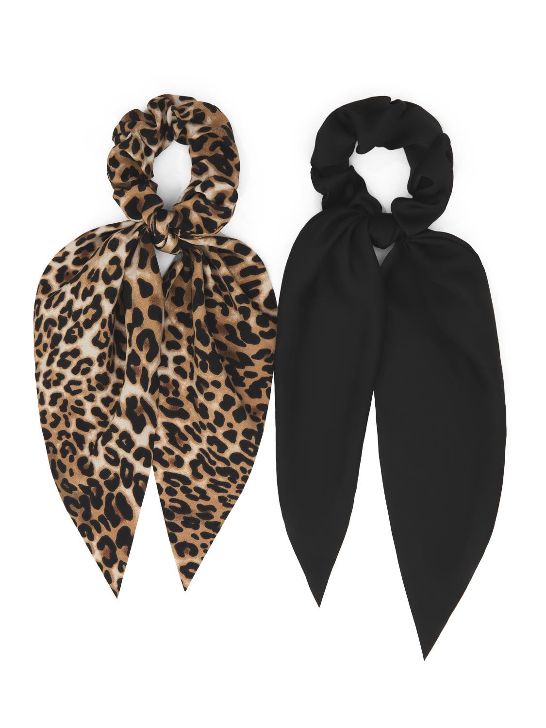 2-Pack Of Satin Scarf Scrunchies – Suzy Shier