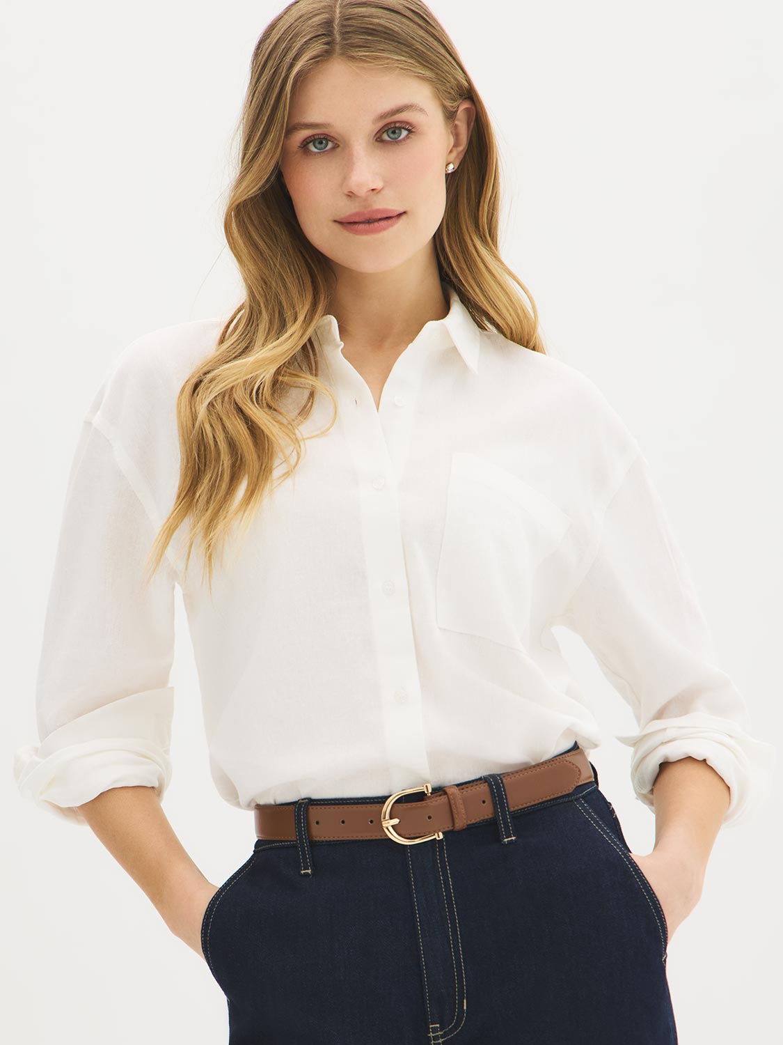 Gold Round Buckle Belt
