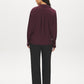 Wine Tasting Crossover Front Woven Top - Back View - Suzy Shier