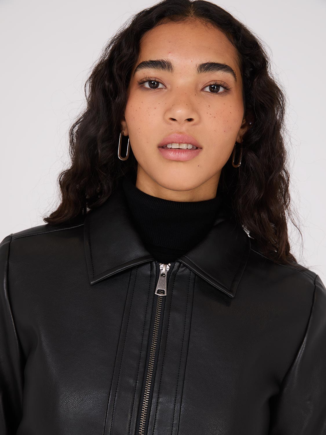 女性情報誌 LEATHER JACKET kiki Ki Leather Jacket Black – Hollyhoque