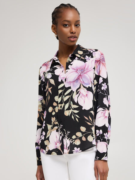 Floral Chiffon Blouse – Suzy Shier