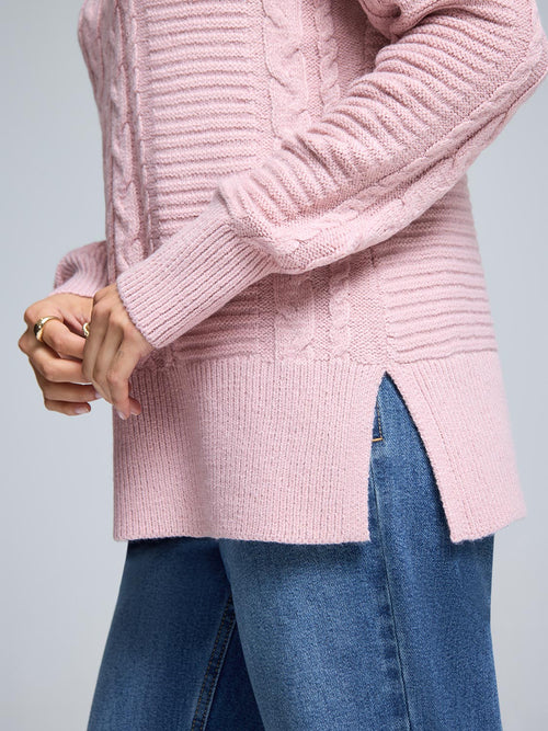 Chandail en tricot torsadé