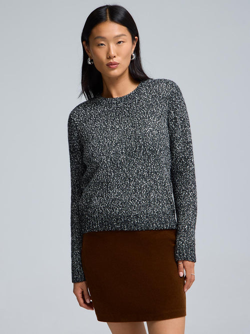 Metallic Melange Sweater