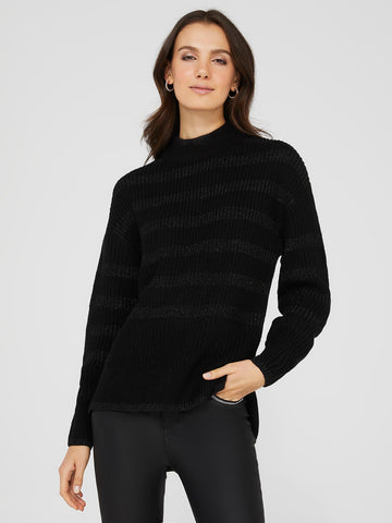 Chelsey Mock Neck Chenille Sweater – Say More Boutique