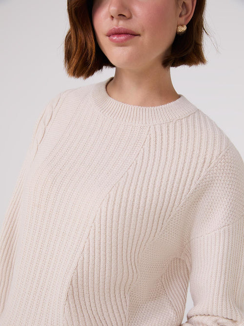 Multi Stitch Crew Neck Sweater