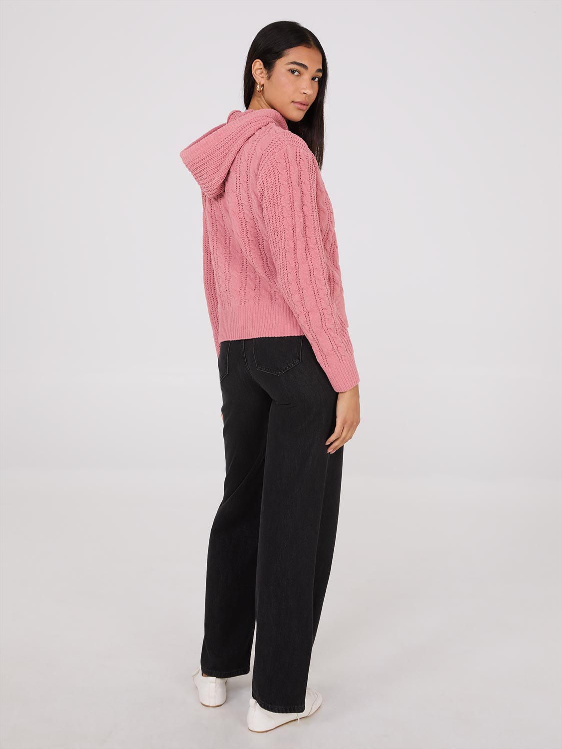 Chalk Pink Pink Fleece Zip Hoodie | GANNI CA