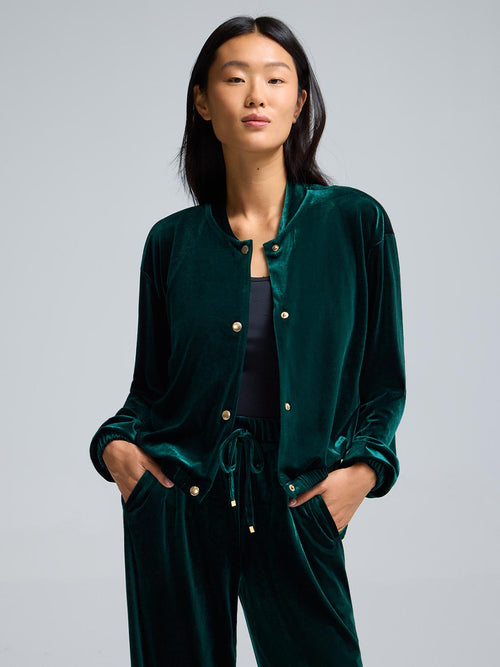 Velvet Bomber Jacket