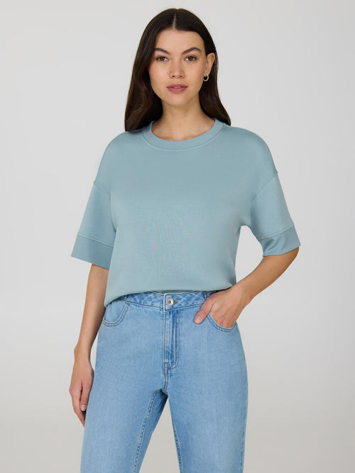 Cloud Fleece Short Drop Shoulder Sweatshirt