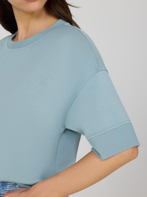 Cloud Fleece Short Drop Shoulder Sweatshirt