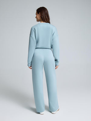 Cloud Fleece Wide-Leg Pants Icy
