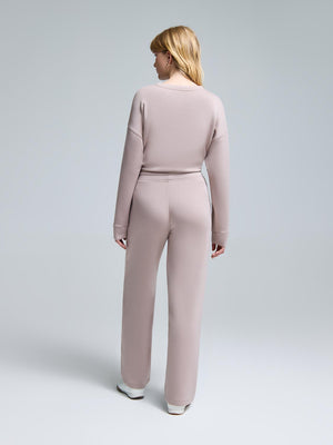 Cloud Fleece Wide-Leg Pants Rose