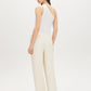 Snow White Asymmetrical One-Shoulder Knit Top - Woman Wearing Sleek Sleeveless Top - Suzy Shier