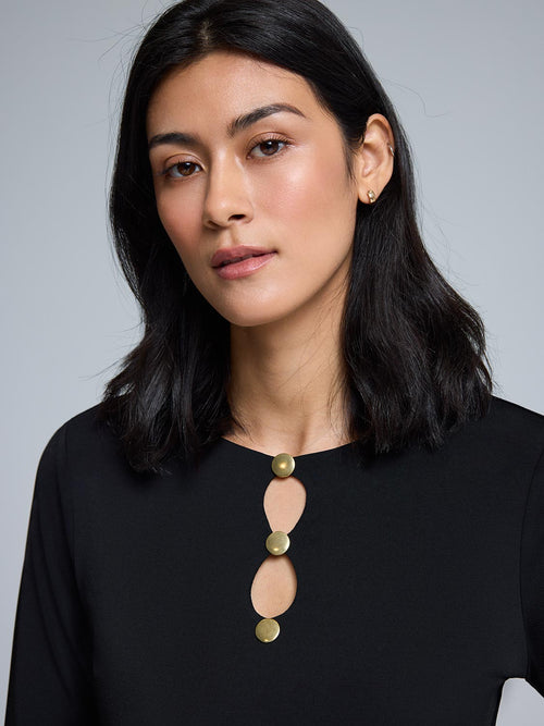 Front Keyhole Jersey Top