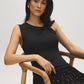 Jester Red Knot Detail Sleeveless Top - Front View with Knot Detail - Suzy Shier