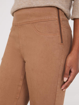 Straight Leg Twill Trousers Lt Brown