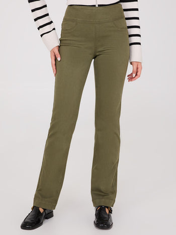 Straight Leg Twill Trousers Ivy