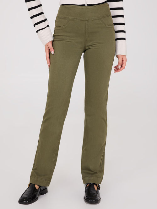 Straight Leg Twill Trousers