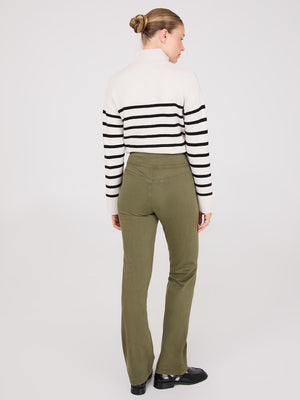 Straight Leg Twill Trousers Ivy