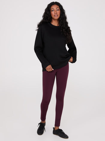 High-Rise Tummy Control Pants Merlot