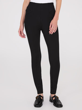 Pantalon ajusté de longueur régulière  Black