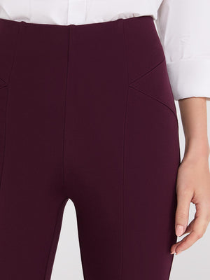 Pantalon ajusté de longueur régulière  Merlot