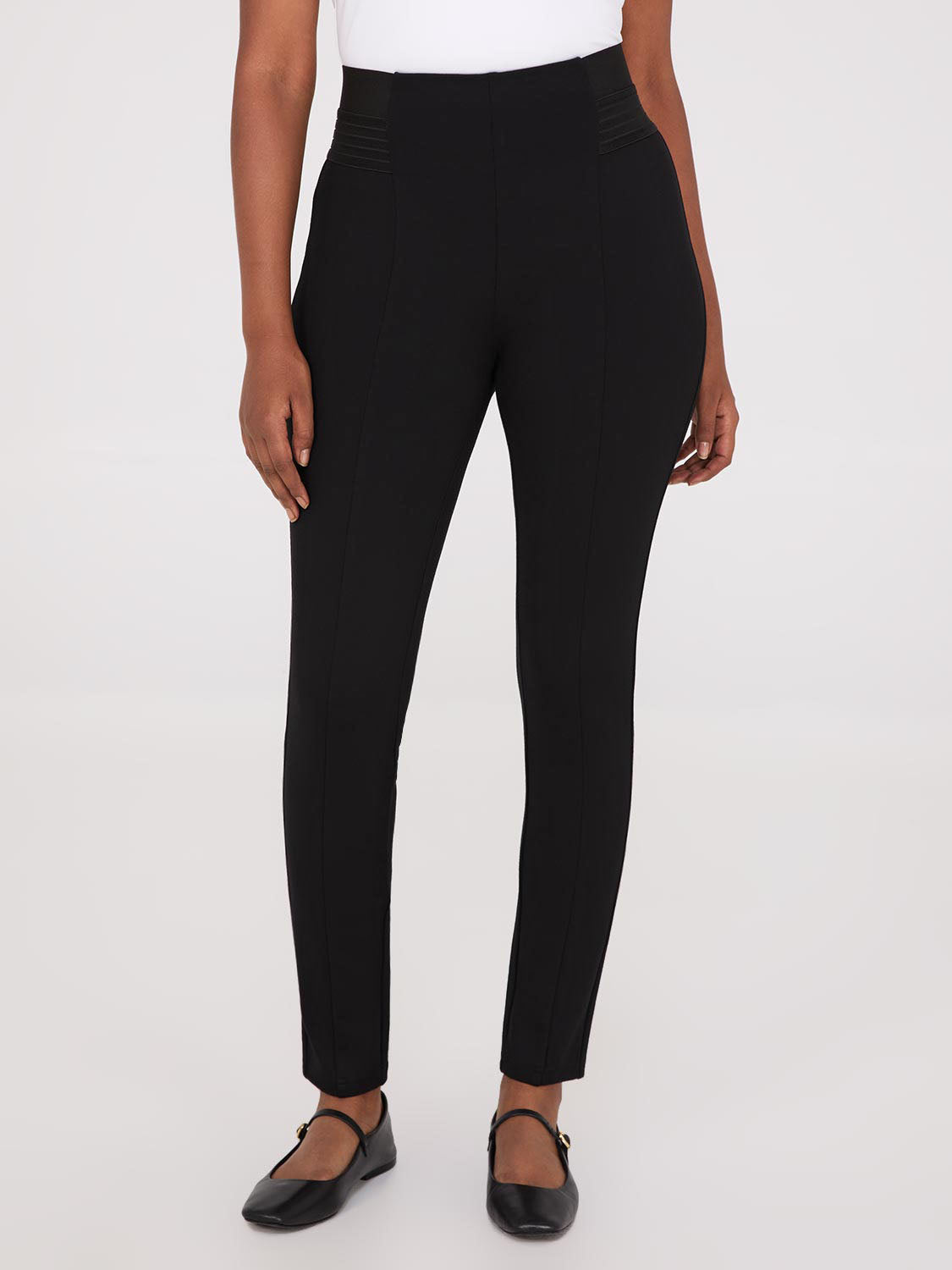 Faux Leather Pants - Front Pintuck | Suzy Shier